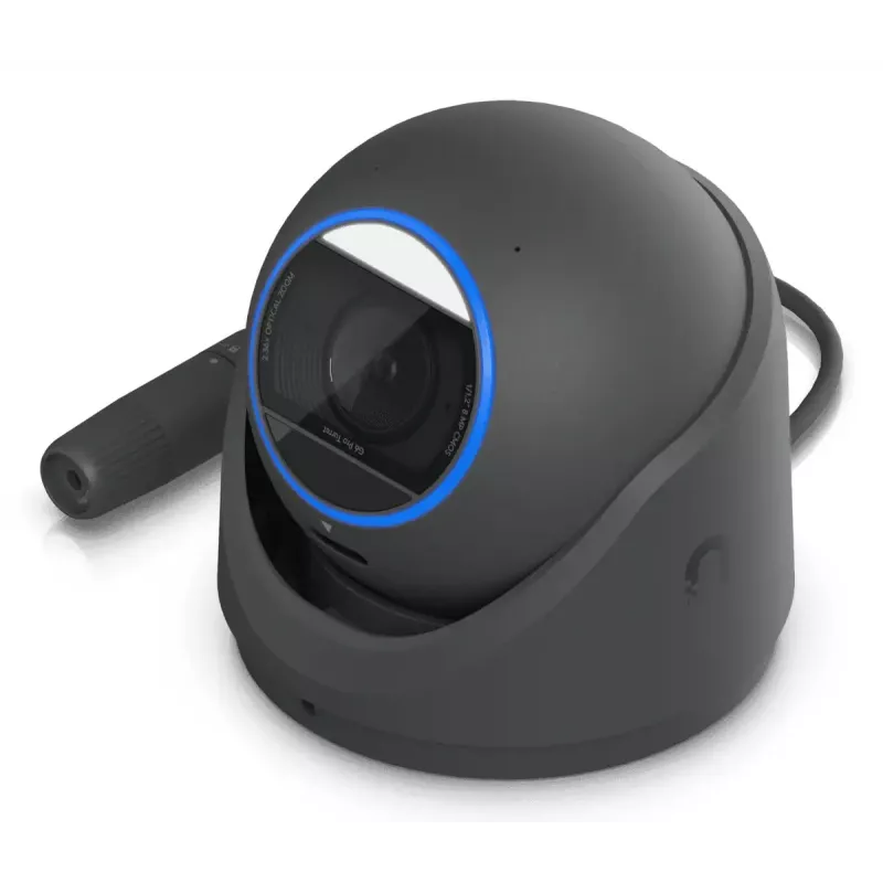 IP stebėjimo kamera UBIQUITI UVC-G6-Pro-Turret-B — 3840×2160, 1/1.2 colio CMOS, 2,36× optinis priartinimas, PoE+, lubos/siena, vidui/lauke