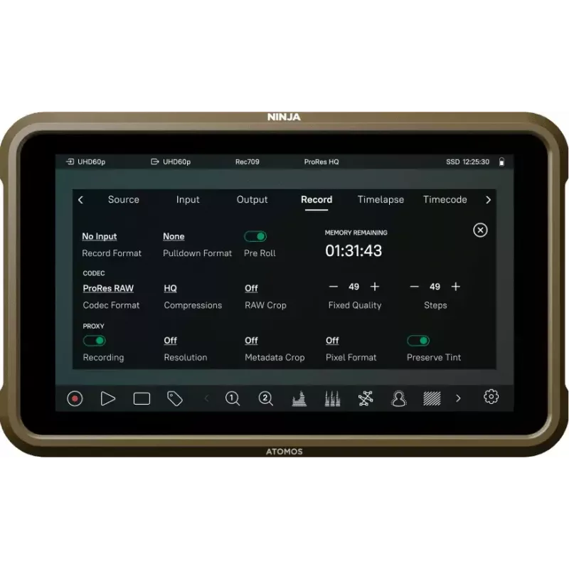 Monitorius Atomos Ninja ULTRA 13,2 cm 1920 x 1080 Liečiamasis ekranas