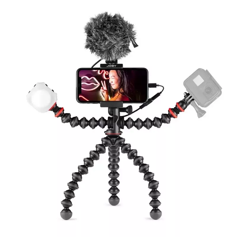 Joby GorillaPod Mobile Vlogging Kit JB01645-BWW 3 kojos 540g Juoda Raudona