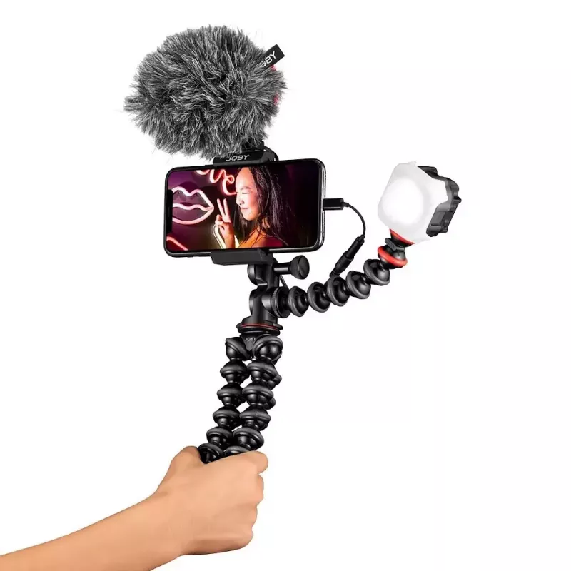 Joby GorillaPod Mobile Vlogging Kit JB01645-BWW 3 kojos 540g Juoda Raudona