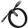 USB–Lightning laidas OTTERBOX Premium 2 m, Dark Ash Black, USB-A į Lightning, patvarus įkrovimui ir duomenų perdavimui