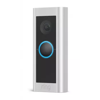 Vaizdo skambutis RING Video Doorbell Pro 2 Hardwired — nikelio satino plieno spalva, laidinis, Wi‑Fi, 150°×150° matymo laukas, 16–24 V AC