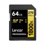 Lexar Professional 1800x SDXC 64GB UHS-II atminties kortelė LSD1800064G-BNNNG