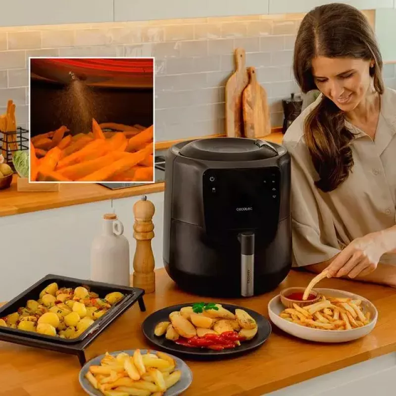 Gruzdintuvė be riebalų Cecotec 03300 5.5 L 1550 W Juoda