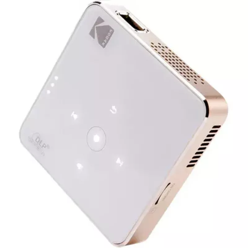 Projektorius Kodak Luma 150 Wi‑Fi White‑Gold, nešiojamas LED piko projektorius su belaidžiu ryšiu