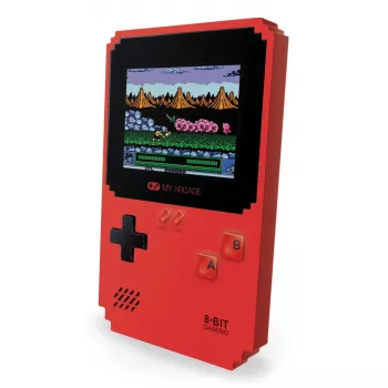 Žaidimų pultelis dreamGEAR PIXEL CLASSIC Red – skaitmeninis valdiklis, Micro-USB, AAA baterijos