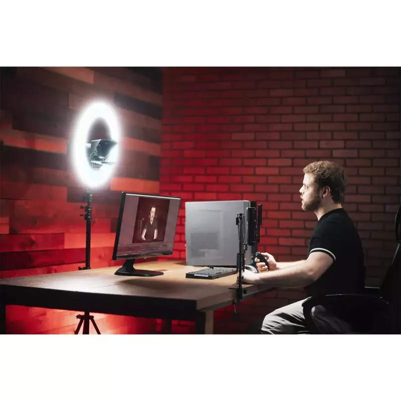 Teleprompteris su žiedine šviesa Ikan HomeStream HS-PROMPTER-RL