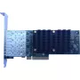 Tinklo adapteris Chelsio T540-LP-CR — 4 prievadai 1/10GbE SFP+, žemo profilio, PCIe x8 Gen3, 32 000 jungčių