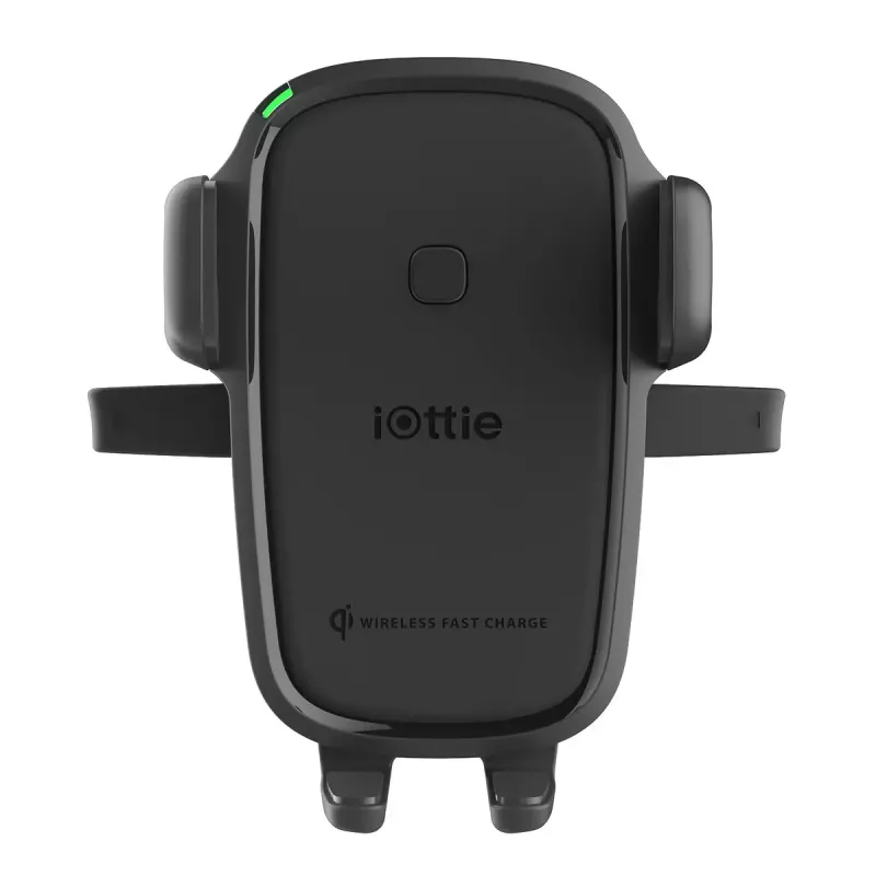 iOttie Easy One Touch 2 belaidis greitasis telefono įkroviklis automobiliui, juodas