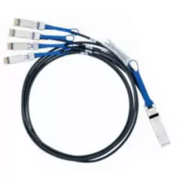 Nvidia MC2609130-001 InfiniBand / šviesolaidinis kabelis 1 m QSFP 4x SFP+ Juodas