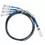 Nvidia MC2609130-001 InfiniBand / šviesolaidinis kabelis 1 m QSFP 4x SFP+ Juodas