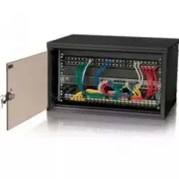 Triton RXA-06-AS4-BAX-A1 19 colių sieninis spintos korpusas 6U, 550x400mm, išardomas, juodas