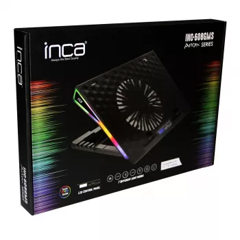 Nešiojamojo kompiuterio stovas Inca INC-608GMS Juodas 43,2 cm 17 colių