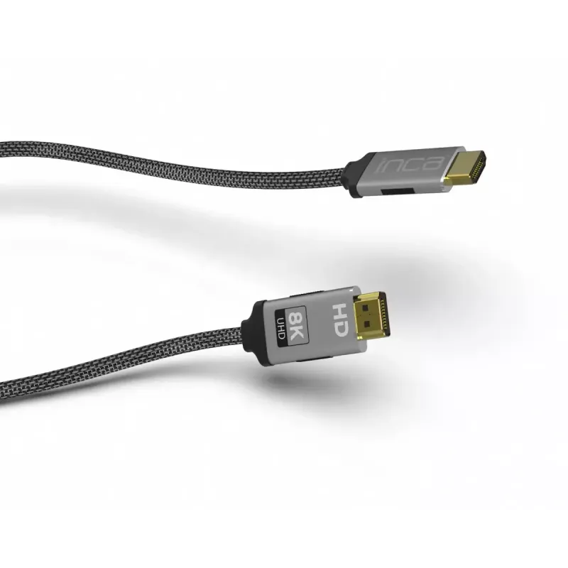 HDMI kabelis Inca IHM-03T 3 m HDMI A tipo kištukas-kištukas 2.1 pilkas