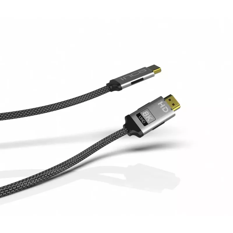 HDMI kabelis Inca IHM-03T 3 m HDMI A tipo kištukas-kištukas 2.1 pilkas