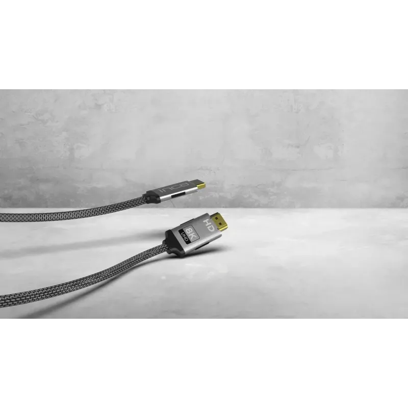 HDMI kabelis Inca IHM-03T 3 m HDMI A tipo kištukas-kištukas 2.1 pilkas