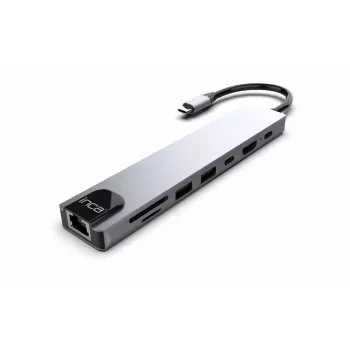 USB Type-C stotelė INCA ITPC-7T 1000 Mbit/s HDMI RJ-45 USB 2.0 USB 3.0