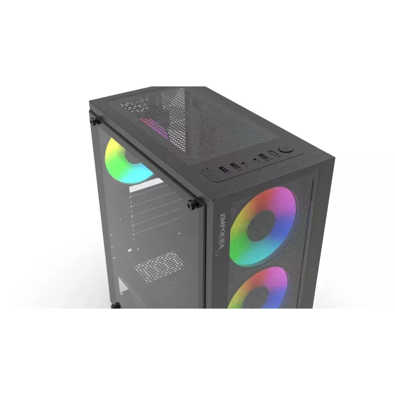 PC korpusas Inca EMG-15XN Midi Tower juodas