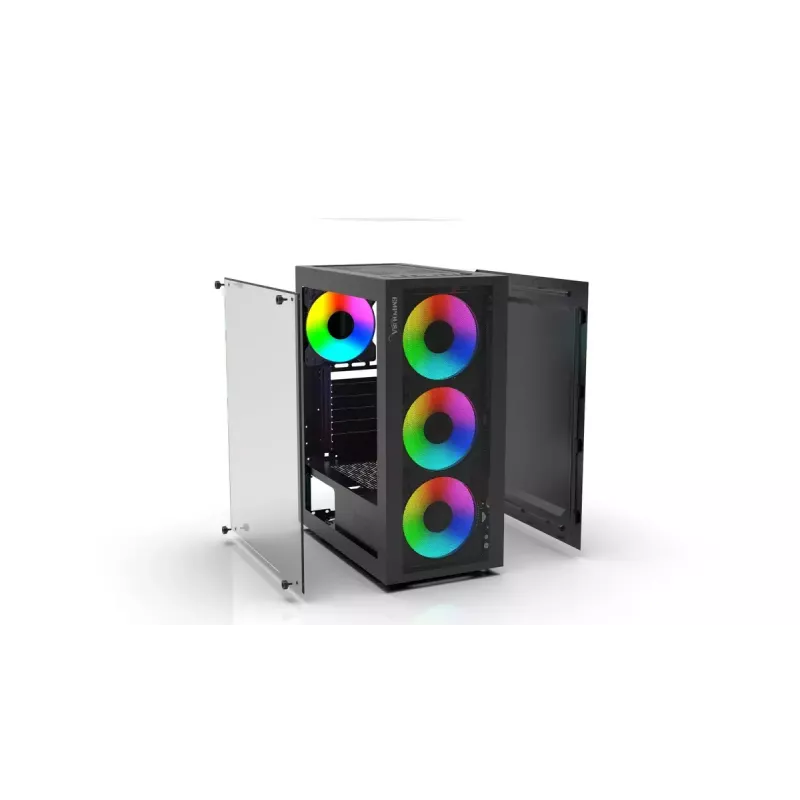 PC korpusas Inca EMG-15XN Midi Tower juodas
