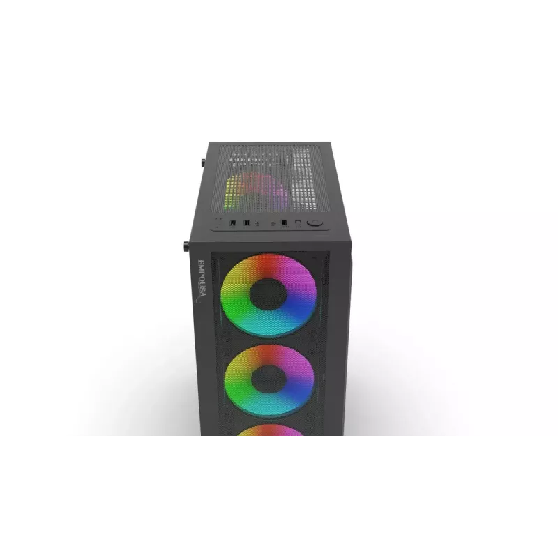 PC korpusas Inca EMG-15XN Midi Tower juodas