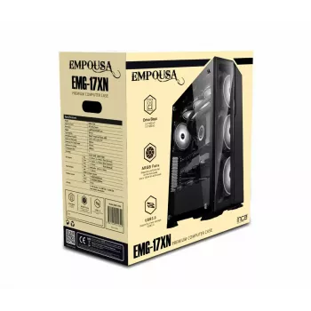 PC korpusas Inca EMG-17XN Midi Tower juodas