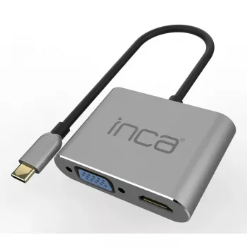 Inca ITPC-06TX USB Type-C sąsajų centras, 5000 Mbit/s, pilka