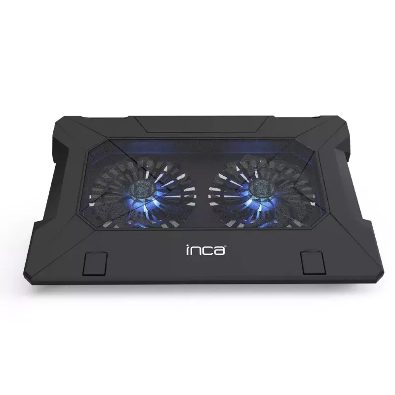 Aušinimo padėklas nešiojamam kompiuteriui Inca INC-321RX 43,2 cm 2 ventiliatoriai Juodas