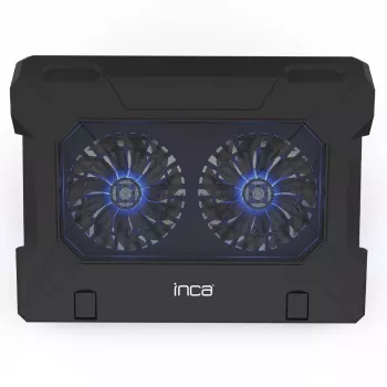 Aušinimo padėklas nešiojamam kompiuteriui Inca INC-321RX 43,2 cm 2 ventiliatoriai Juodas