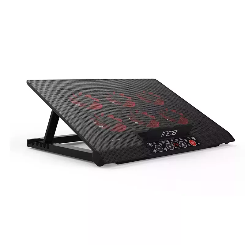 Aušinimo padėklas nešiojamam kompiuteriui Inca INC-601GMS 43,2 cm 6 ventiliatoriai USB Juodas