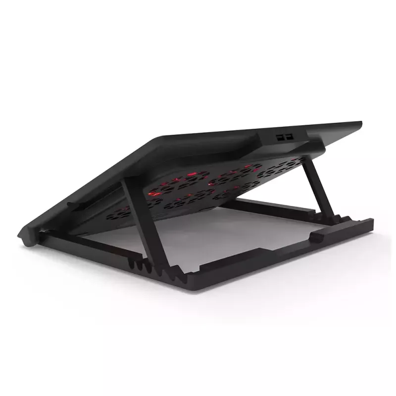 Aušinimo padėklas nešiojamam kompiuteriui Inca INC-601GMS 43,2 cm 6 ventiliatoriai USB Juodas