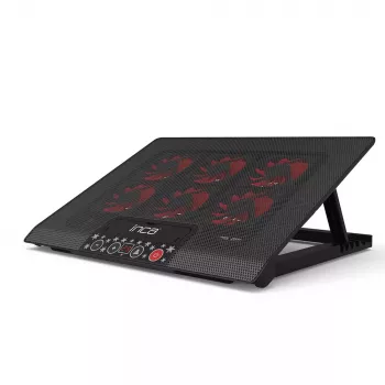Aušinimo padėklas nešiojamam kompiuteriui Inca INC-601GMS 43,2 cm 6 ventiliatoriai USB Juodas
