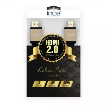 HDMI kabelis Inca IHD-02 2m HDMI A tipo kištukas–kištukas 4K