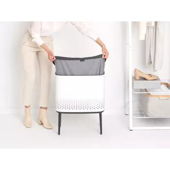 Krepšys skalbiniams Brabantia Bo 60L stačiakampis MDF 200502