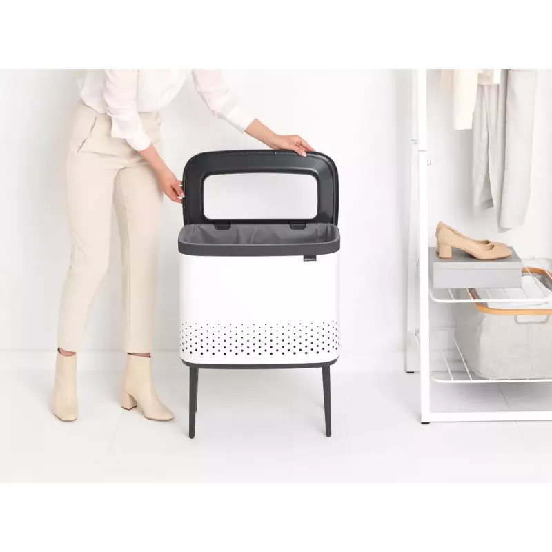 Krepšys skalbiniams Brabantia Bo 60L stačiakampis MDF 200502