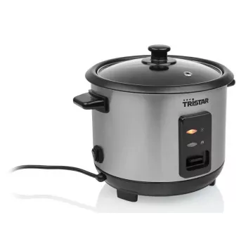 Ryžių virimo aparatas Tristar RK-6146 — 1 L talpa, 400 W, juodas/sidabrinis