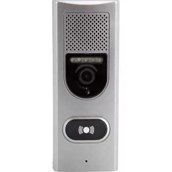 Vartų domofonas su kamera Alecto A003314, 3,5 colio spalvotas ekranas, baltas/sidabrinis