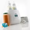 Buteliukų šildytuvas Alecto BW700TWIN – dvigubas 3-in-1 elektrinis buteliukų šildytuvas, 512 W, 230 V, baltas