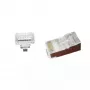 RJ-45 kištukas Gembird LC-PTF-01/100, F/UTP, rudas/sidabrinis/skaidrus, 10 vnt.