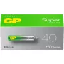 GP Super Micro AAA 1,5 V šarminės mangano baterijos – 40 vnt. pakuotė