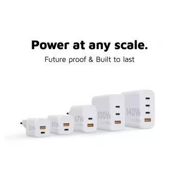 Xtorm 140W GaN² Ultra sieninis įkroviklis AC universalus 3 USB Type-C greitas įkrovimas