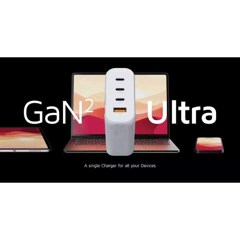 Xtorm 140W GaN² Ultra sieninis įkroviklis AC universalus 3 USB Type-C greitas įkrovimas