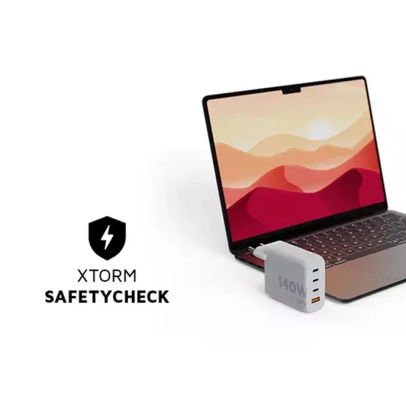 Xtorm 140W GaN² Ultra sieninis įkroviklis AC universalus 3 USB Type-C greitas įkrovimas