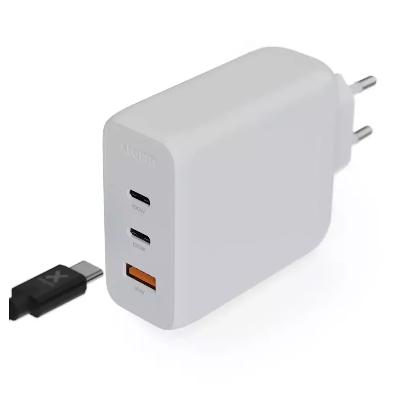 Xtorm 100W GaN² Ultra sieninis įkroviklis su dviem USB-C prievadais