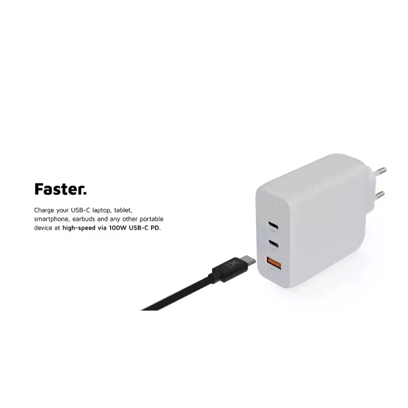 Xtorm 100W GaN² Ultra sieninis įkroviklis su dviem USB-C prievadais