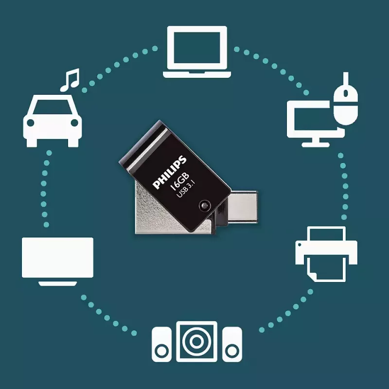 USB atmintukas Philips 16GB USB Type-A 3.2 Gen 1 FM16DC152B/00