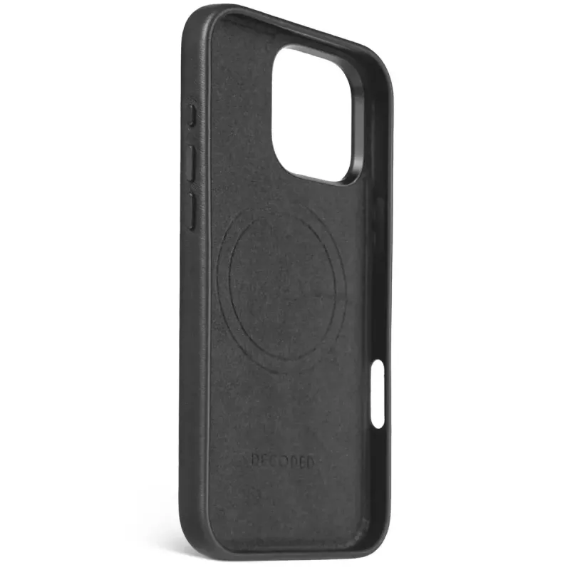 Dėklas iš odos iPhone 16 Pro Max Decoded Leather Case 17,5 cm (6,9 inch) Juodas