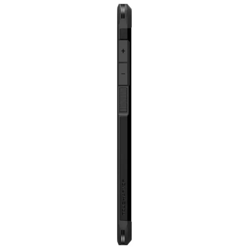 Spigen Tough Armor dėklas, skirtas Samsung Galaxy A56 5G — juodas, dviejų sluoksnių apsauginis dangtelis