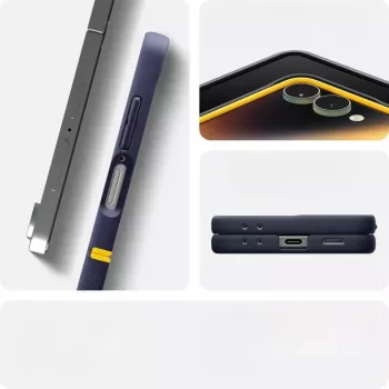 Apsauginis dėklas Spigen Nano Pop Mag, Samsung Galaxy Z Flip 7, Blueberry Navy, su MagSafe