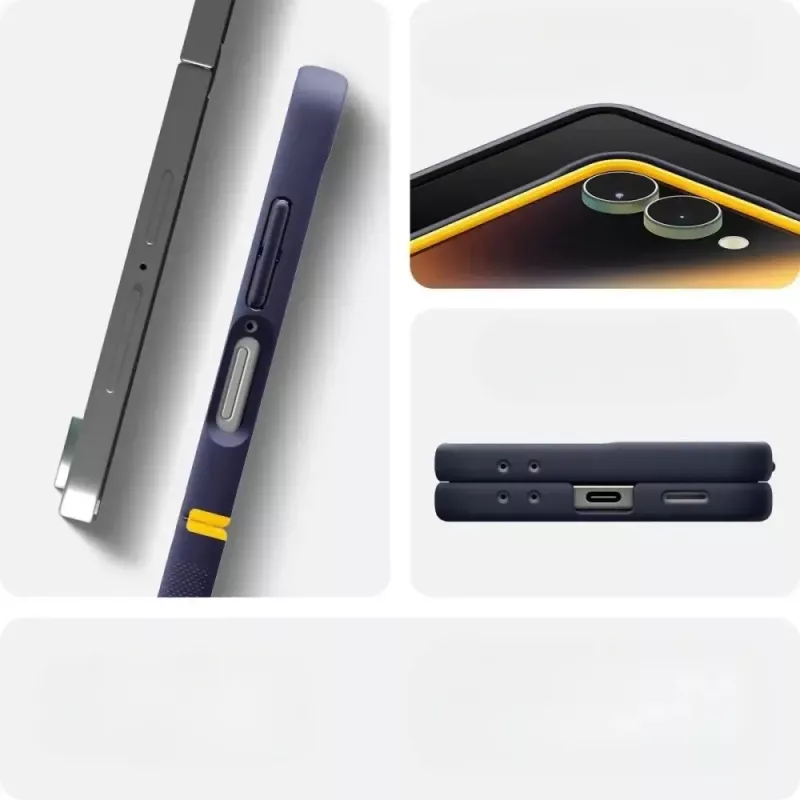 Apsauginis dėklas Spigen Nano Pop Mag, Samsung Galaxy Z Flip 7, Blueberry Navy, su MagSafe