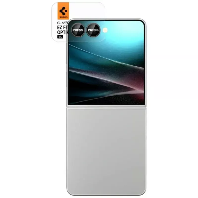 Apsauginis fotoaparato stiklas Spigen Galaxy Z Flip 7 HD stiklas 2 vnt.